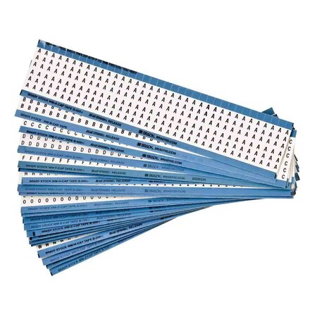 Brady Combination Pack Wire Markers Repositionable Vinyl Cloth, A to Z, 900 Total, 25PK CPCWM-A-Z